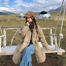 学生羽绒服女冬季加厚中长款棉服2024新款外套韩国面包服户外极寒