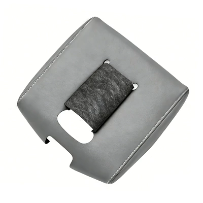 Adhesive Protective Cover, Sürətlər qutusu və əl tormozu başlıqları - 14-18-chevrolet-silverado-620010-sponge-leather-case-gray-leather-gray-thread
