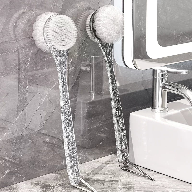 Bath scrubbing artifact bath brush brush back home bathroom long handle brush bath ball scrubbing towel bath flower ball bath brush