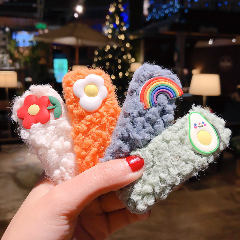 Corea del Sur Internet celebridad ins horquilla Super Hada Cordero lana clip