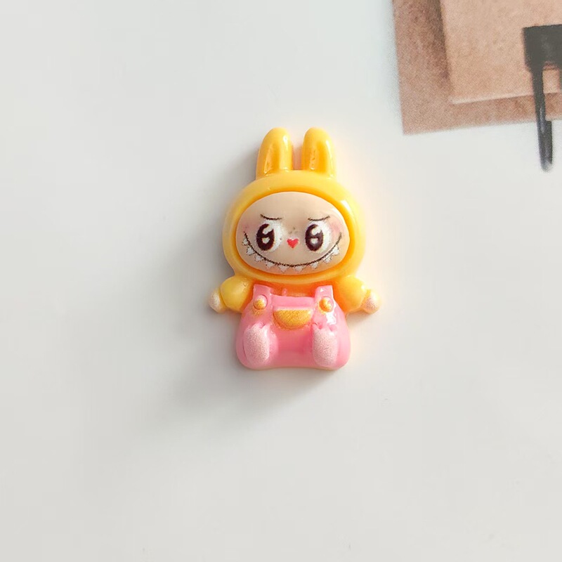 漫画光沢のある座り姿勢ラブ樹脂アクセサリー diy ヘアピンヘアロープ携帯電話ケース下駄クリーム接着剤材料|undefined