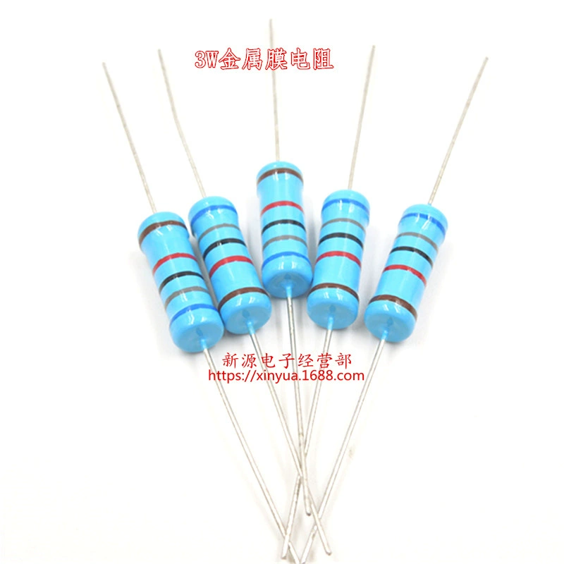 1,6 K 1K6 3W металлическая пленка точность сопротивления 1% точность сопротивления цветного кольца сопротивления