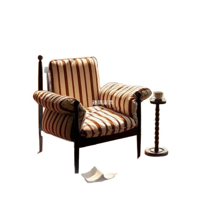 Silla negra roja silla de sofá de ocio silla de madera maciza respaldo diseñador de casa estilo francés estilo medieval lujoso silla de ocio perezosa