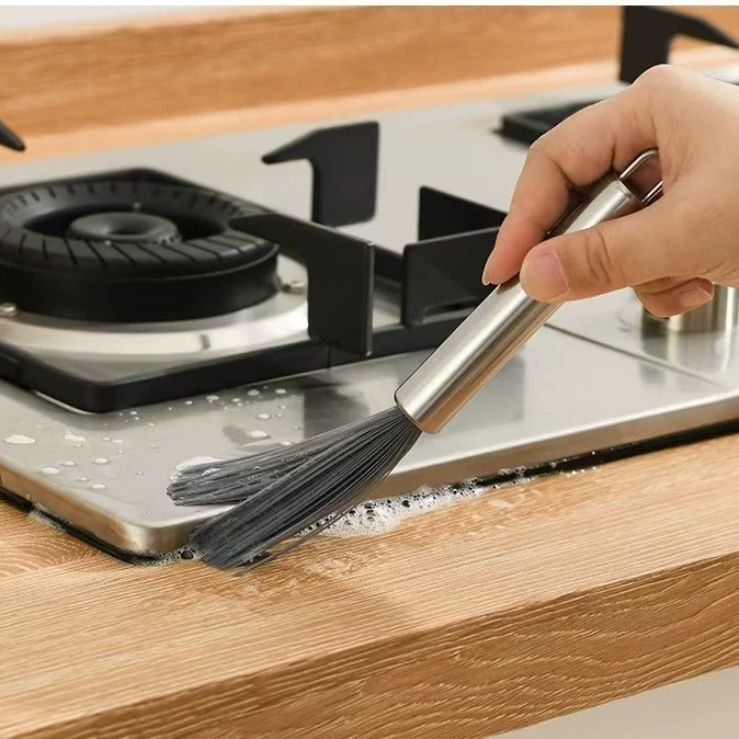 Щетка для чистки подноса для чая, чайная щетка, многофункциональная кухонная щетка для мытья кастрюль, безворсовая щетка из ПЭТ-материала, многофункциональная чистка дверей и окон