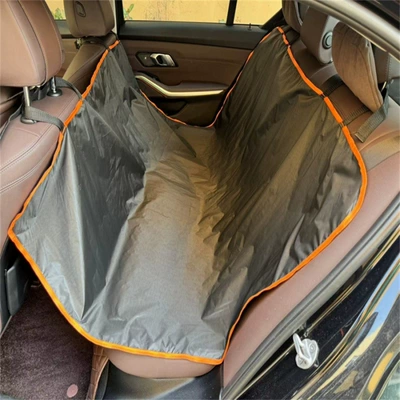 Cross-border car pet mat, removable and washable trunk mat, waterproof and scratch-resistant car seat cushion, car pet rear seat cushion (Trunk Mat) - without-zipper-basic-model-orange-145135cm
