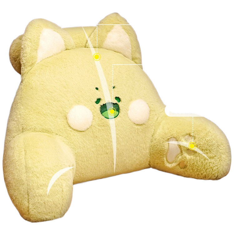 Almohada de respaldo grande para cama, suave y lavable para lectura