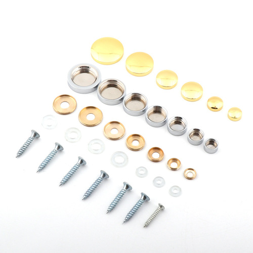 Jinnat Pure Copper Mirror Nails Advertisement Signature Screw Decorative Cover Thickened Glass Decorative Nails Flat Mirror Nails