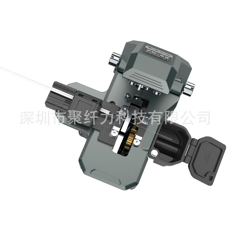 Tawaa One-Step Fiber Optic Cleaver with Three Clamps and Tool-Free Adjustment of Cutting Point Fiber Cleaver