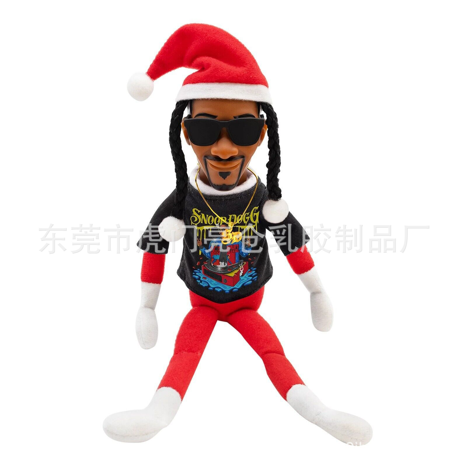 Snoop on A Stoop Hip Hop Lovers跨境窥探弯腰圣诞精灵便装娃娃