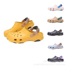 夏季新款洞洞凉鞋情侣男款女款平跟沙滩休闲舒适包头