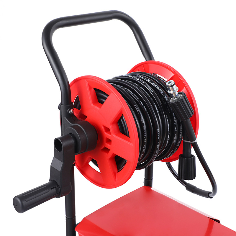 Leishibao Household High-Pressure Car Washing Machine 220V Motor-Driven Washing Machine with 10m Hose Reels for Car Cleaning