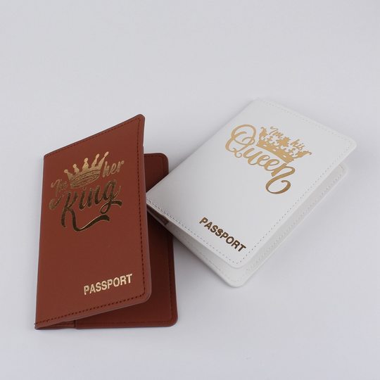 Cross-border Museum New Couple's Spot Aircraft Travel Document Storage Bag Passport Holder Passport Set Leather Printing