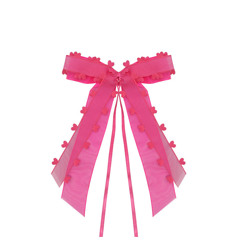 Día de San Valentín regalo amor cinta arco boda coche espejo retrovisor decoración en forma de corazón cinta arco