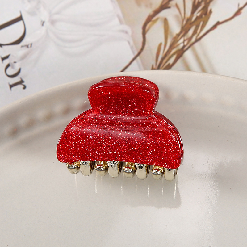 Christmas Occasion Cute Korean Style Women's Lattice Acrylic Acrylic Hair Clip