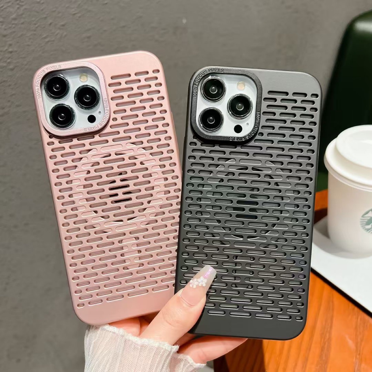 适用苹果12手机壳磁吸无线充iPhone12proMax镂空网壳散热保护