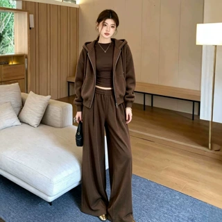 秋季卫衣运动套装2026新款早秋天韩系高级感穿搭一整套休闲慵懒风