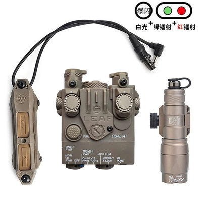 double control mouse tail suit: UV fənərlər - sand-color-suit-red-and-green-double-laser-m300a-double-control-lighting