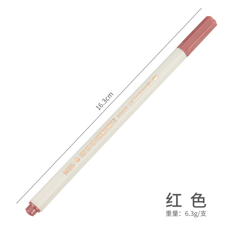 Sta 6551BR suave cabeza de metal pluma marcador álbum DIY pluma de escritura cepillo de la cabeza de color pintura cepillo