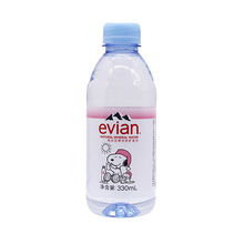 法国原装进口 依云 evian 330ml*24整箱 中文版 弱碱性矿泉水