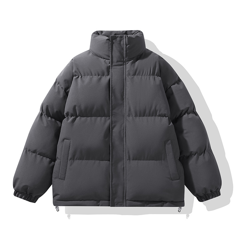 Padded Clothes For Men And Women Loose Stand-up Collar Padded Jacket Warm And Thickened Casual Padded Clothes Couple Jacket_viptrois.com