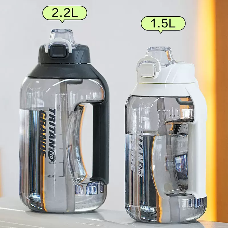 工厂定制运动水壶Tritan材质健身房大容量便携户外简约风水杯
