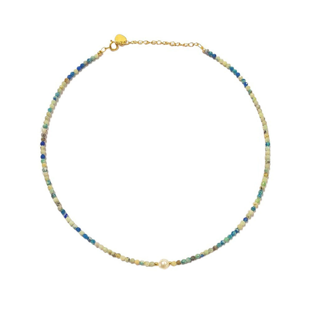 40g Weight Beads Pendant Material Necklace Classification Titanium Steel Chain Material 1 Piece Quantity Holiday, Daily Occasion natural stone, Freshwater Pearl, Titanium Steel Material Geometric Pattern Women's Gender Irregular, Chain Design Simple Style Style Simple Style Geometric Natural Stone Freshwater Pearl Titanium Steel Necklace In Bulk 5