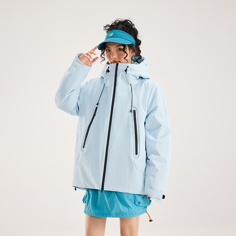 潮牌平替保暖冲锋衣棉服新款秋冬情侣防寒棉衣户外登山服外套