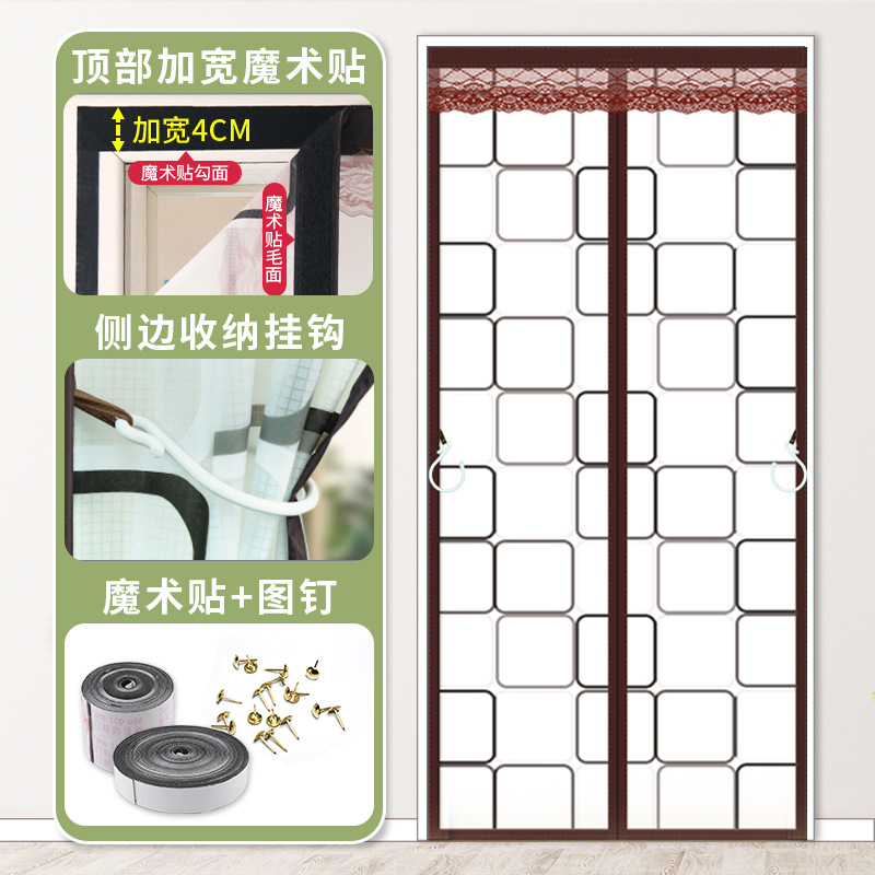 [배송고리] 체크무늬 브라운 [상단 벨크로 4cm 넓어짐]