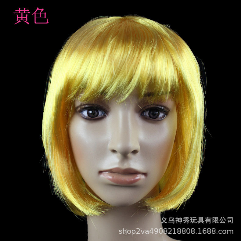 Fotografía de rendimiento apoyos de Halloween suministros de danza peluca conjunto de pelo estudiante pelo BOBO