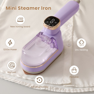 Factory direct sales new touch screen handheld ironing machine multi-stage detachable water tank electric iron steam brush Amazon