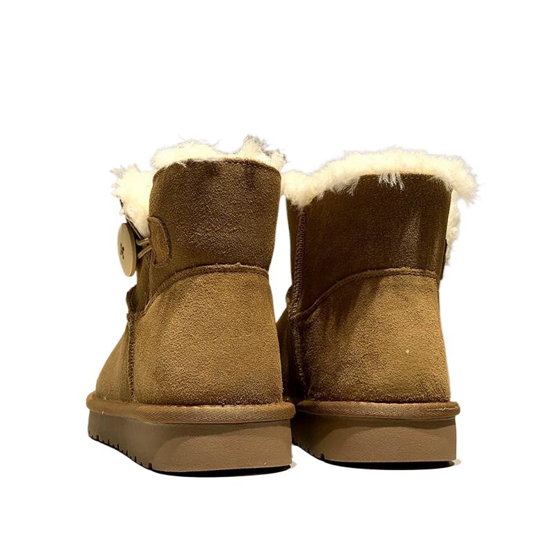 Теплые fashionable нескользящие классические ботинки на платформе, низкие сапоги, средней длины