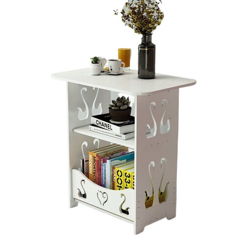 Modern minimalist bedside cabinet bedroom storage cabinet living room coffee table small apartment sofa side table simple mini storage rack