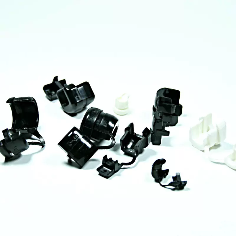 电源线扣2P-7P电线卡扣线夹束线3-8mm黑白现货量大优惠现货阻燃