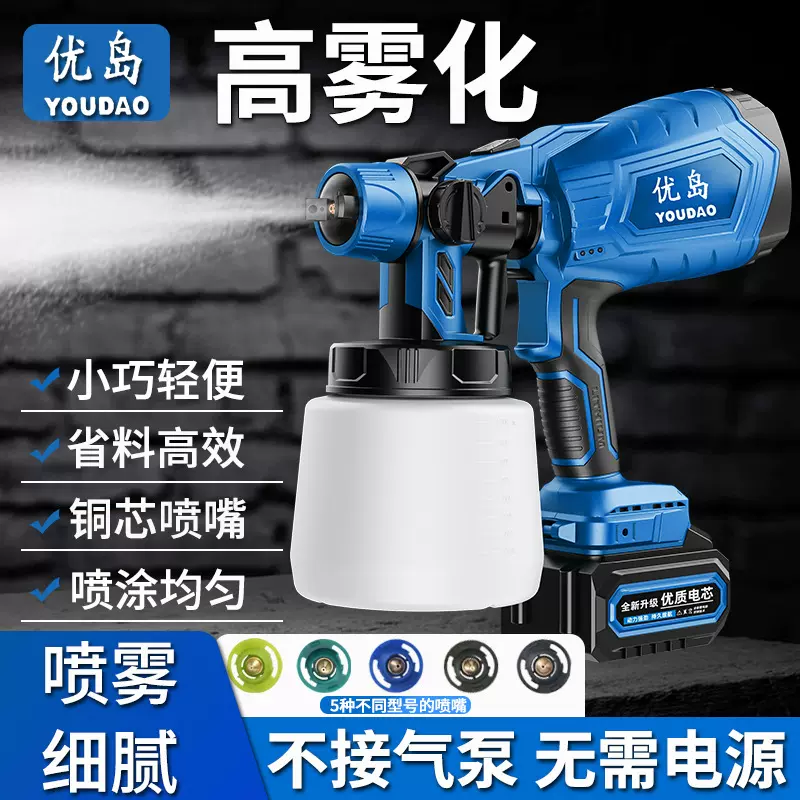 电动喷枪跨境新款高压消毒喷雾枪喷漆枪便携式乳胶漆油漆喷定制