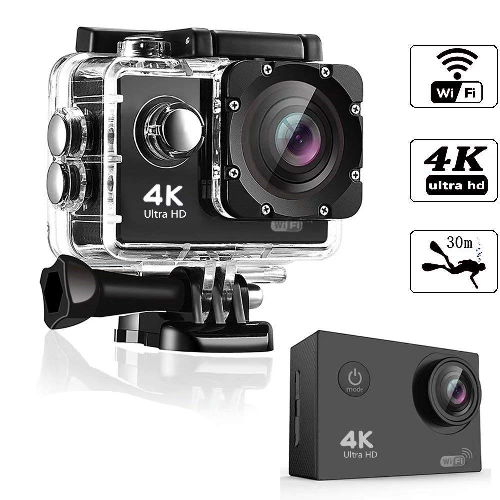 Cross -border 4K sports camera wireless WiFi can connect to mobile phone outdoor diving camera high -definition waterproof riding records 4