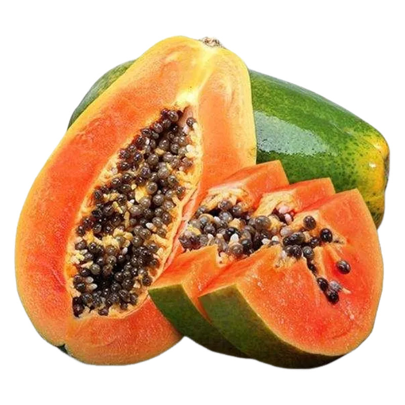 Guangxi Red Heart Papaya Fresh Fruit Whole Piece Free Shipping Seasonal Green Skin Red Heart Papaya One Piece Drop Shipping