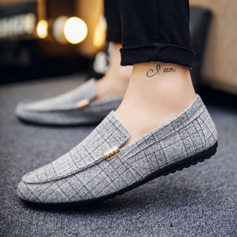 Zapatos de verano para hombres casuales y transpirables viejos zapatos de tela de Beijing con un pie de tela de tela