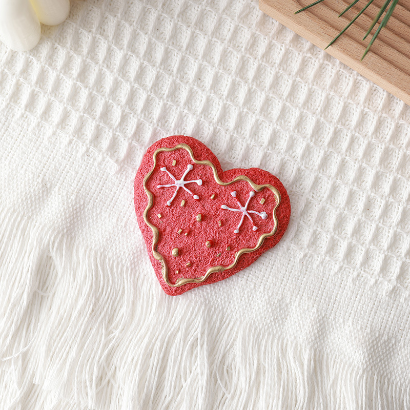 Nuevos árboles de Navidad transfronterizos de madera, copos de nieve, pegatinas de resina de pentacos, accesorios de decoración de Navidad, decoración de amor