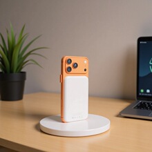 磁吸无线充电宝5000毫安适用于苹果快充小巧迷你便携移动电源批发