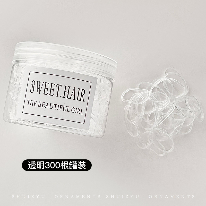 Pequeña banda de goma disponible negra para las mujeres, alta banda de goma elástico y durable, Banda del pelo, Banda del pelo para las muchachas