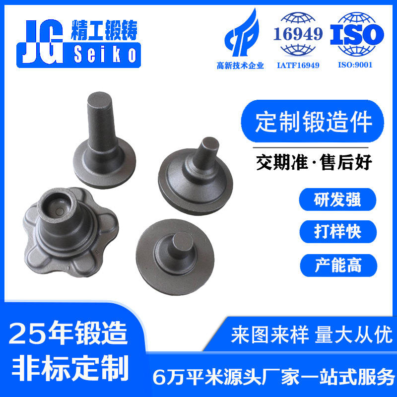 碳素钢机械设备配件锻造厂家精密模锻锻打锻压热锻红冲自动化锻件