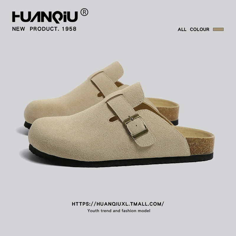 Универсальные ботинки Birken Мужские зимние баотоу один педаль 2024 новый нескользящий мягкий дно рыбалки полутобокен тапочки