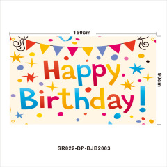 Happy Birthday New Background Cloth 90*150cm Party Banner Decorations