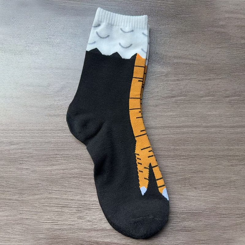 종아리 중간 닭발 양말