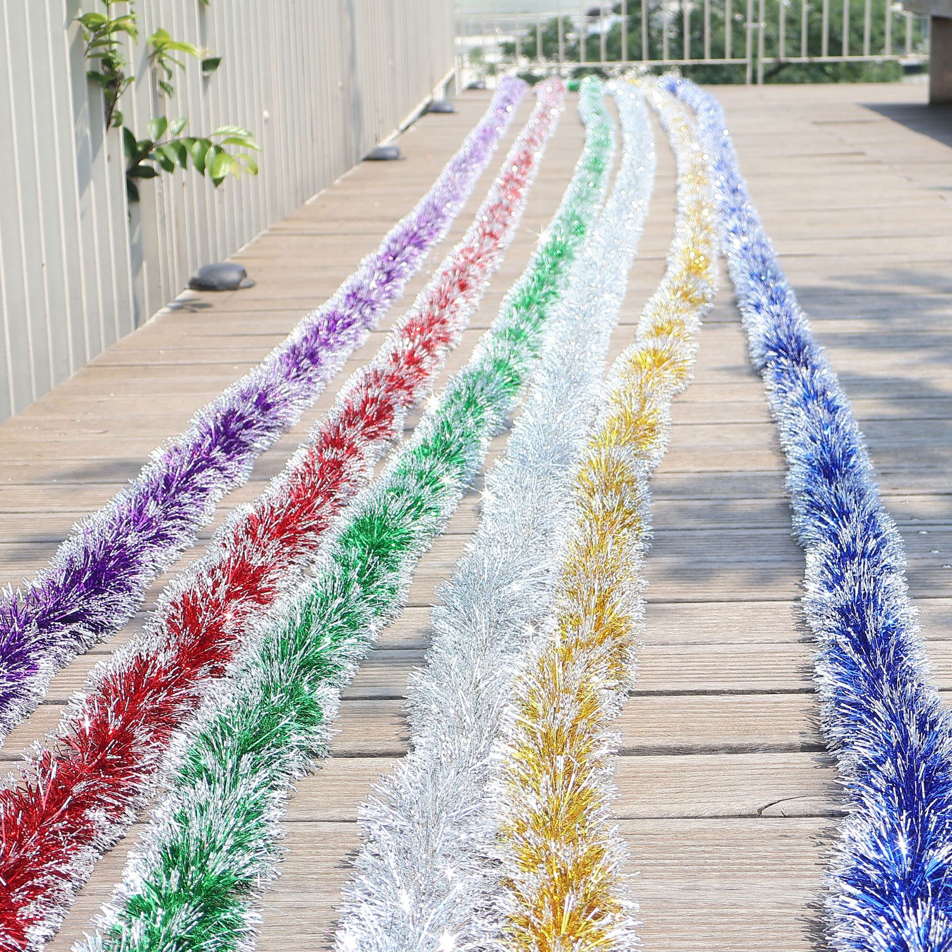 Topas de lana para la decoración del ambiente festivo, cintas de colores, celebraciones de fiestas, decoración de jardín de infantes, tiras de colores 10 metros