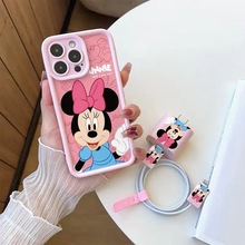 可爱米妮充电器保护套适用iPhone17Pro手机壳16苹果15/14跨境热销