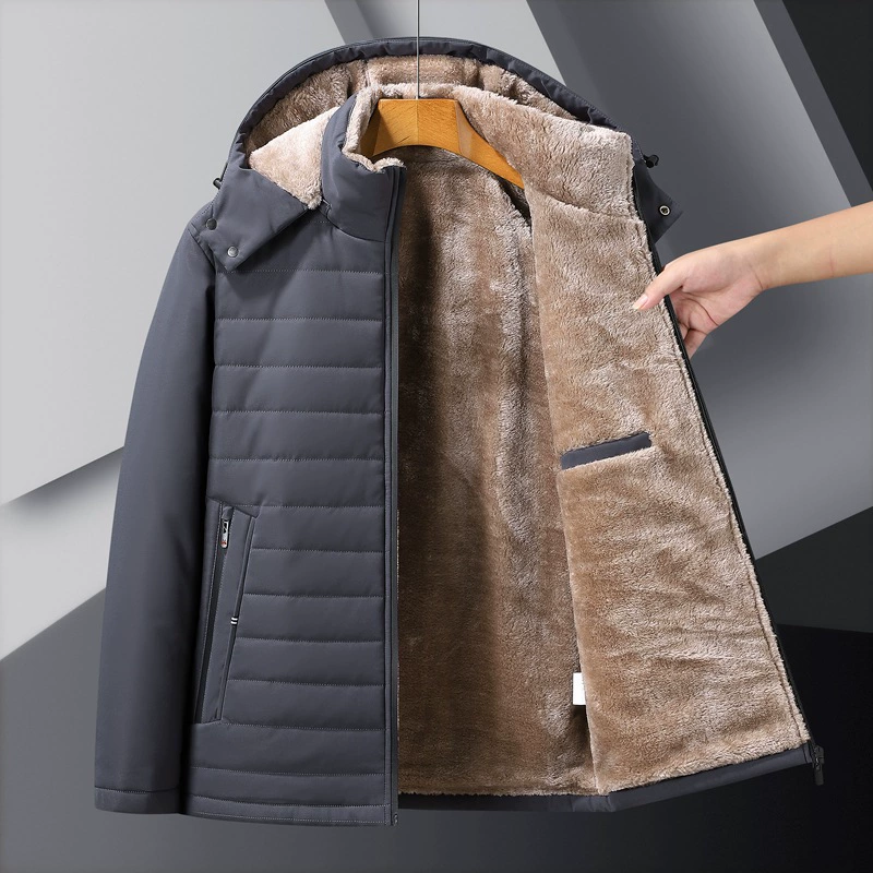 Removable‑lined winter jacket, hooded leisure coat, detachable warm lining