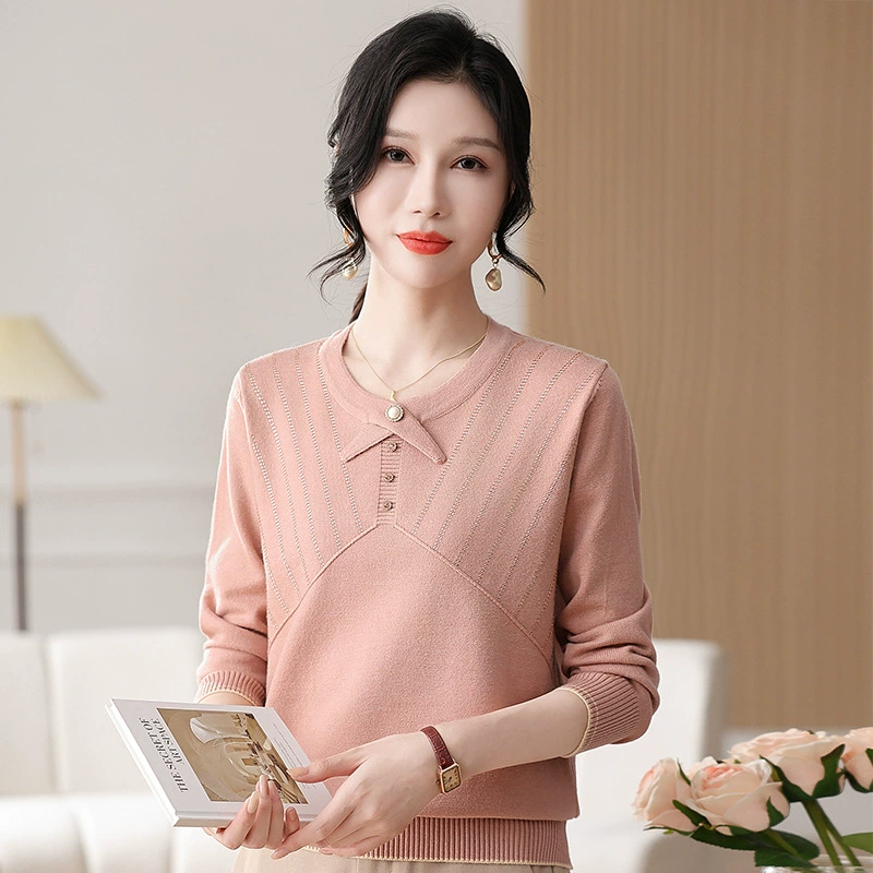 Мама весенняя и осенняя одежда, свитер, топ 40 лет