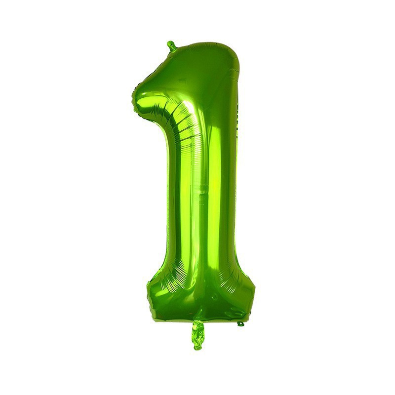 Globo de aluminio digital de 40 pulgadas, globo de aluminio con números grandes, versión delgada de 90 cm, varios colores de globos con números