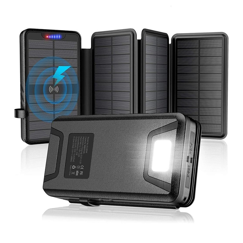 Cross-Border Ul Foldableing Portable Solar Power Bank Solar Charger 38800Mah Power Bank